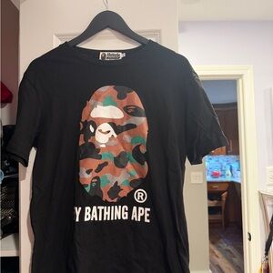 Bape Black Camo Graphic Tee